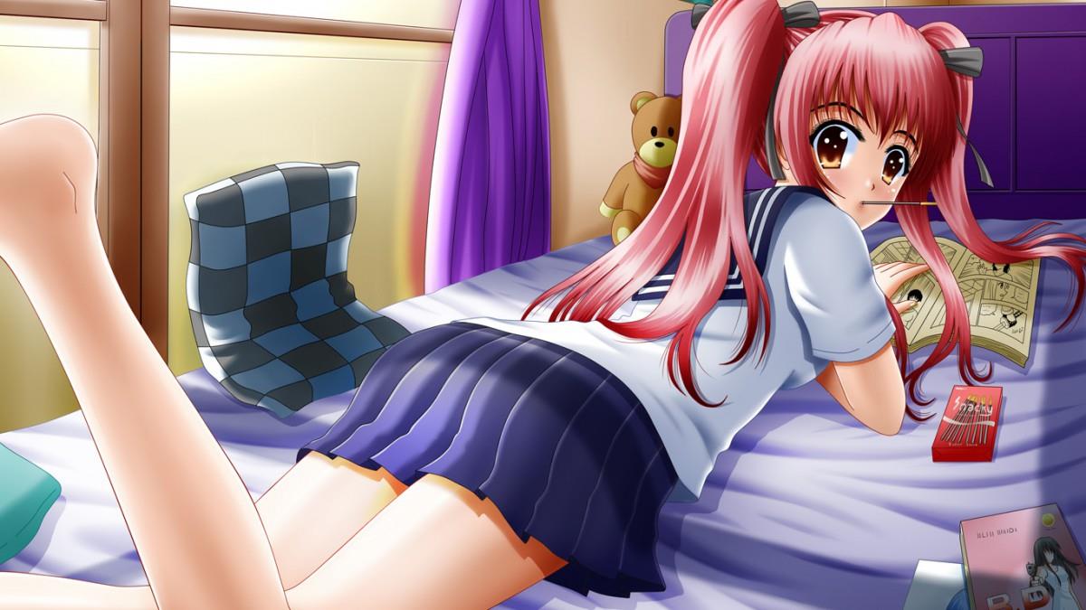 色彩浓郁的动漫美少女图片