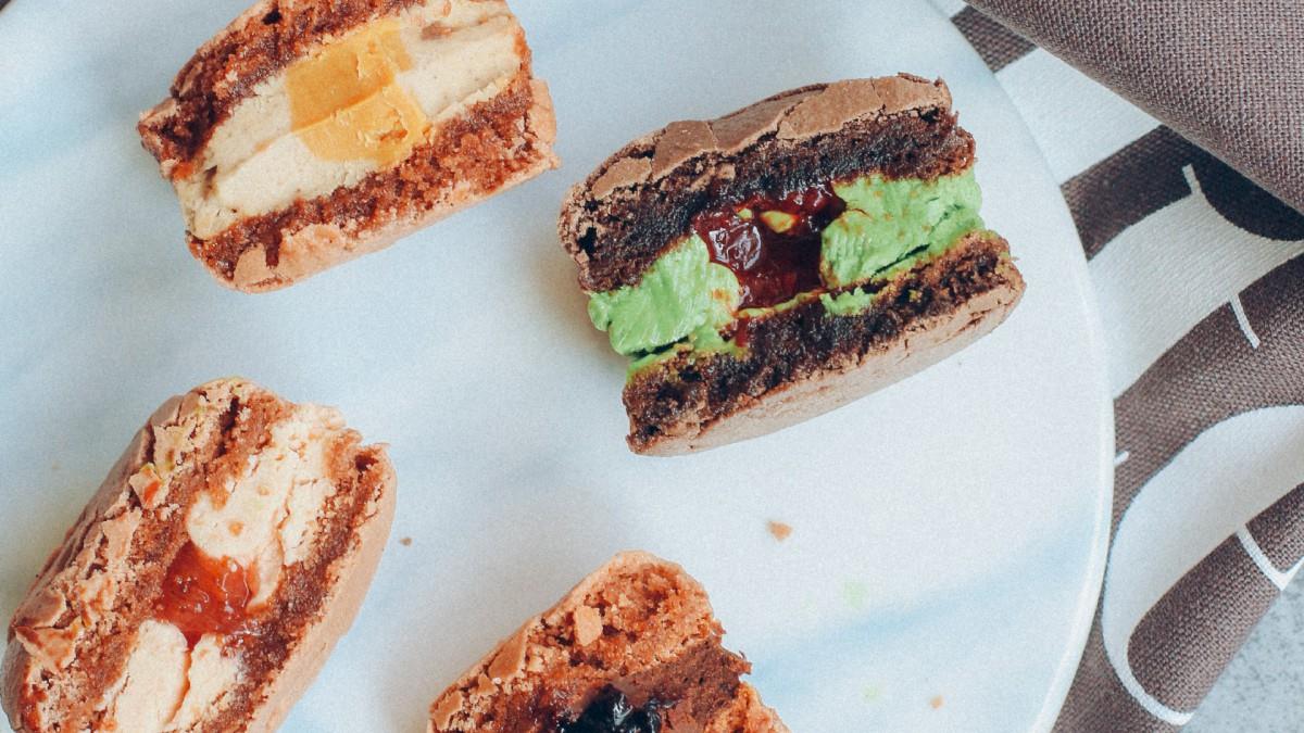 马卡龙法式甜点图片