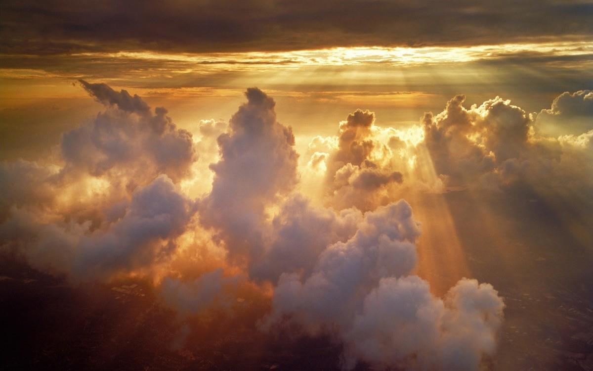 美丽的火烧云图片