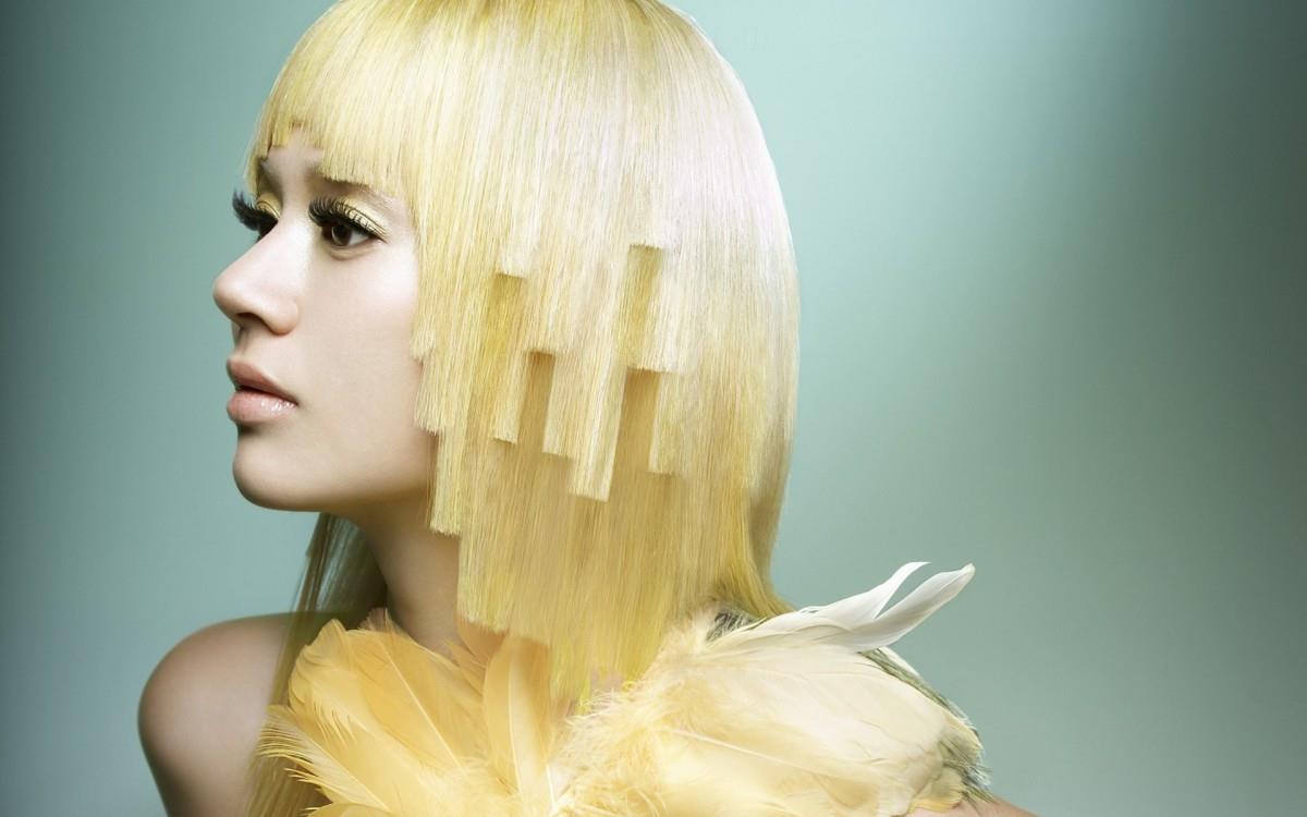 时尚美女美发造型图片