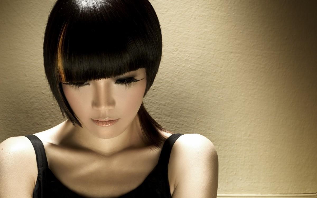 时尚美女美发造型图片