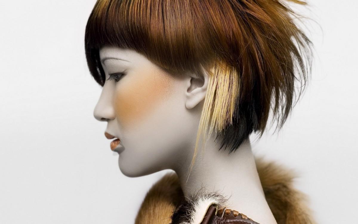 时尚美女美发造型图片