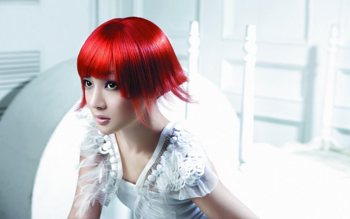 时尚美女美发造型图片