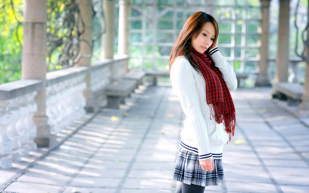 清纯可人的小学妹图片