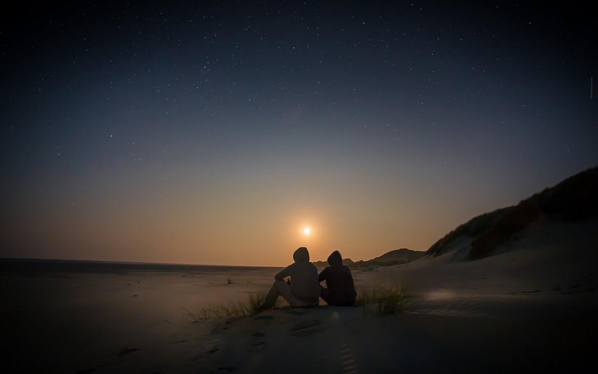 甜蜜情侣背影图片