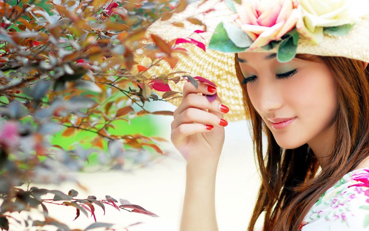 娇美似花女孩图片