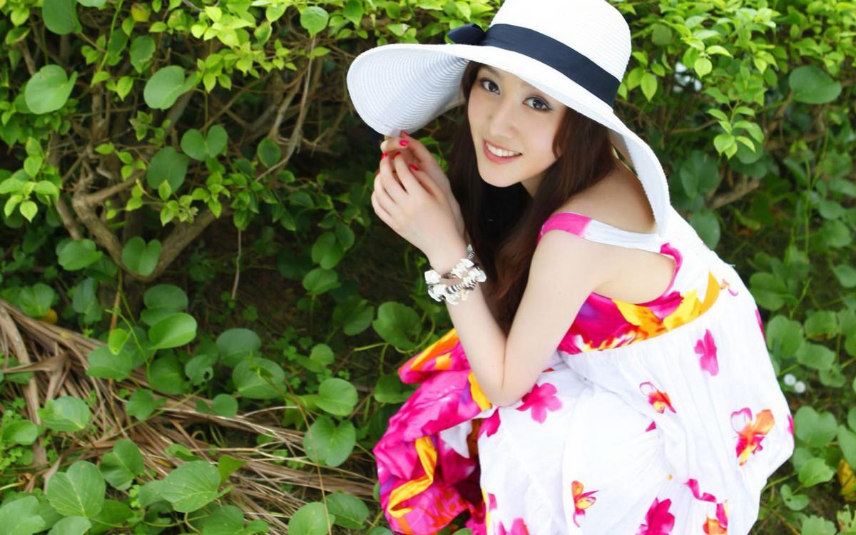 娇美似花女孩图片