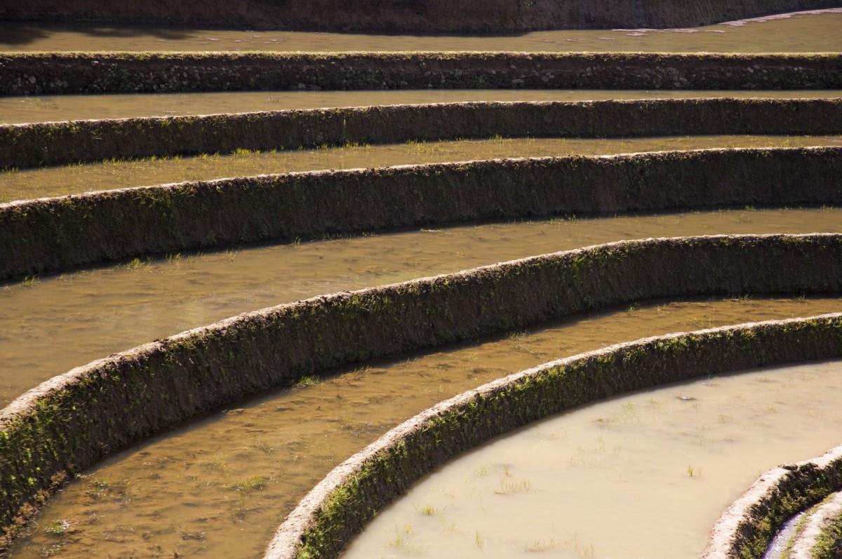 大山里无尽的梯田风光