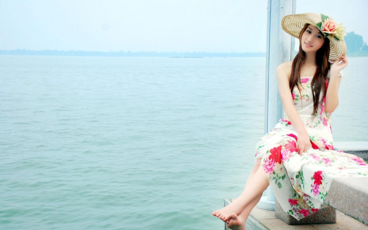 娇美似花女孩图片