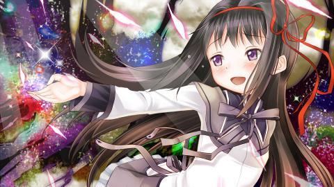 黑长直动漫少女图片