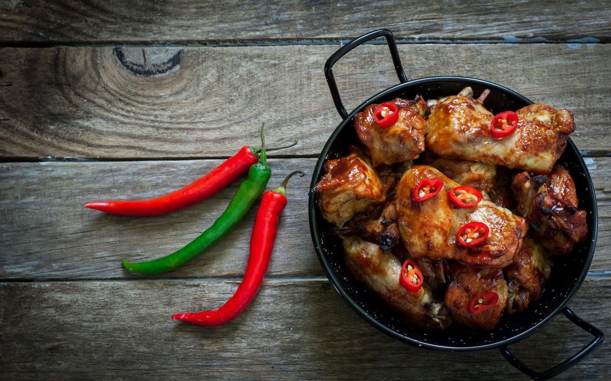 烤鸡腿鸡翅图片