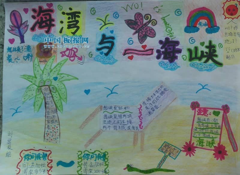 海湾与海峡手抄报大全 9张科学科技手抄报