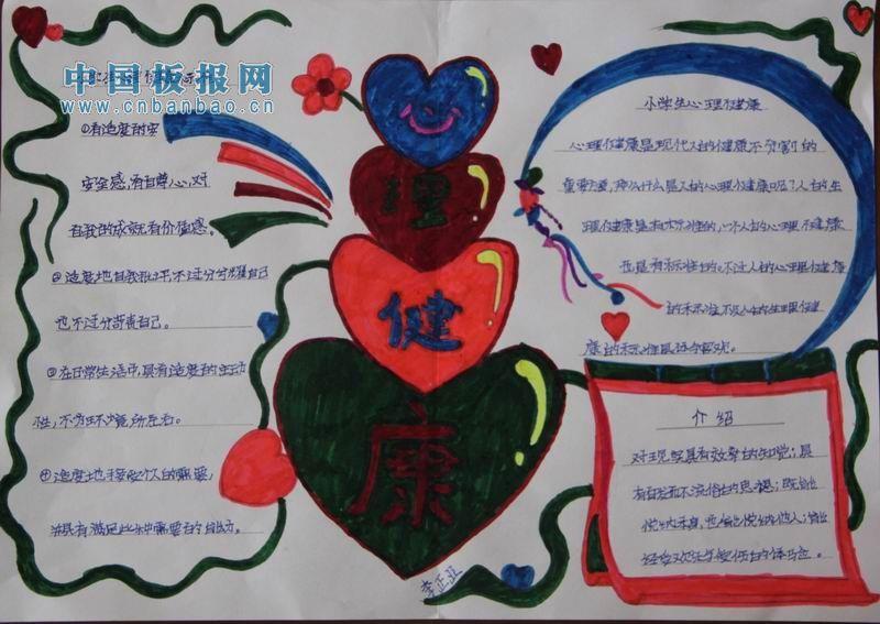 美好心灵,快乐生活手抄报 15张健康手抄报