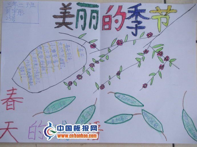 美丽的季节手抄报版面设计图 15张春天手抄报