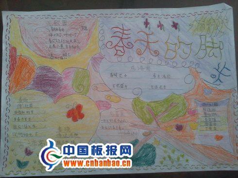 春天的脚步手抄报图片 14张春天手抄报