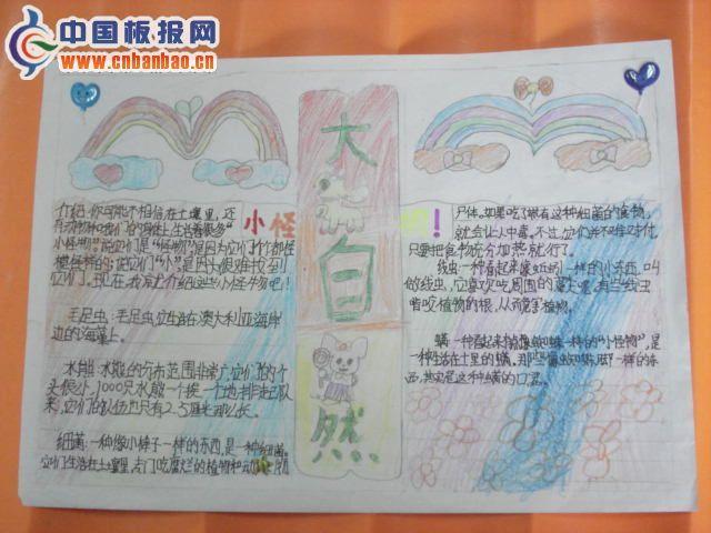 认识大自然手抄报版面图 14张大自然手抄报