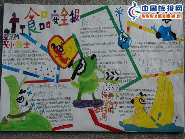 食品安全手抄报版面设计图 16张食品安全手抄报