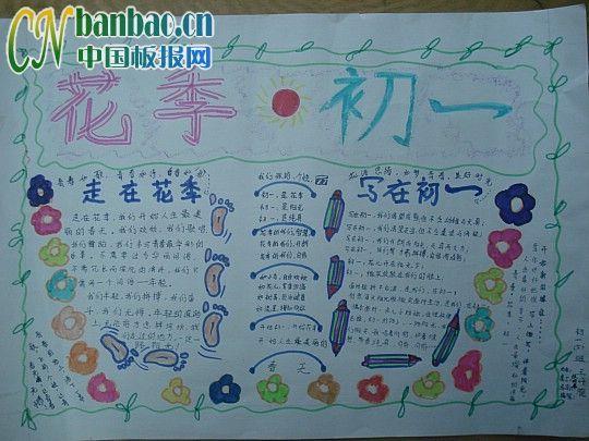 花季手抄报版面设计图 9张中学生手抄报