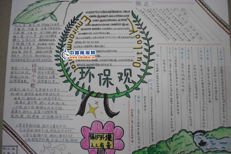 假期环保手抄报图片 9张环保手抄报