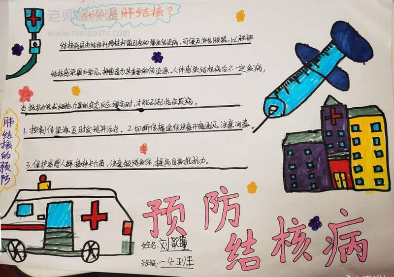 预防肺结核手抄报图片 什么是肺结核？ 13张健康手抄报