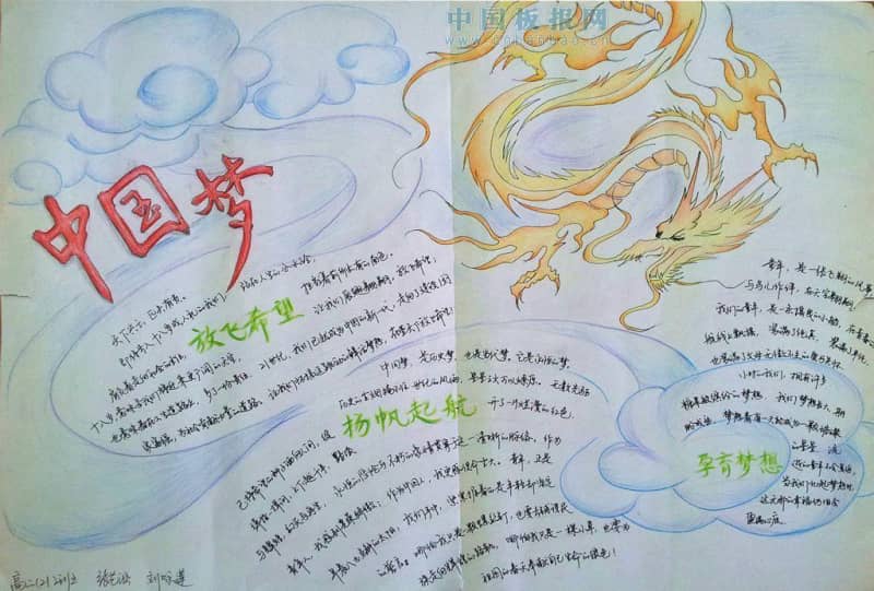 高中生中国梦手抄报版面图 13张爱祖国手抄报
