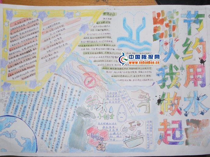 节约用水从我做起手抄报 11张节约用水手抄报