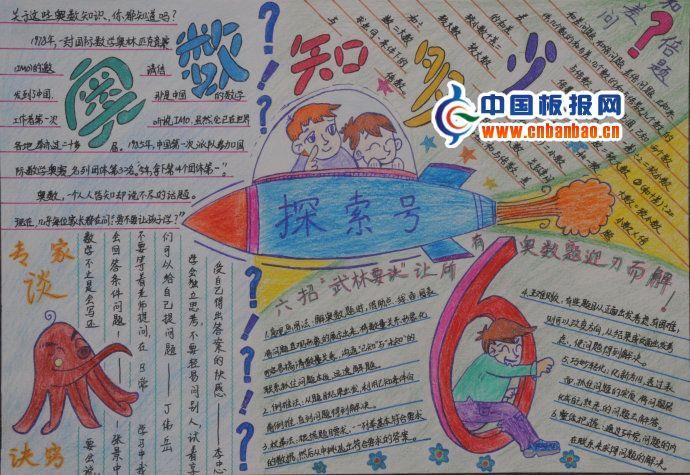奥数手抄报图片 11张数学手抄报