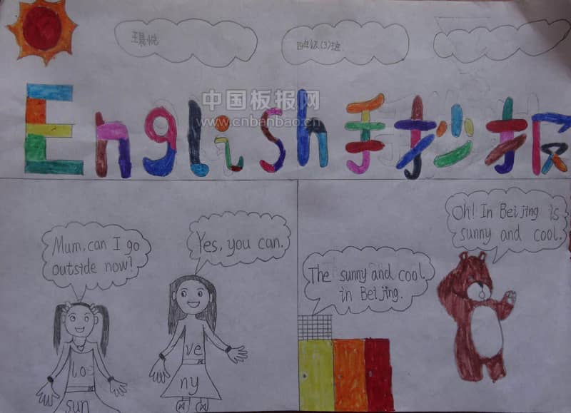 Weather手抄报 16张英语手抄报