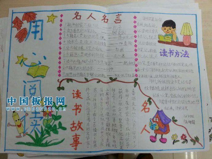 用心阅读手抄报大全 10张读书手抄报