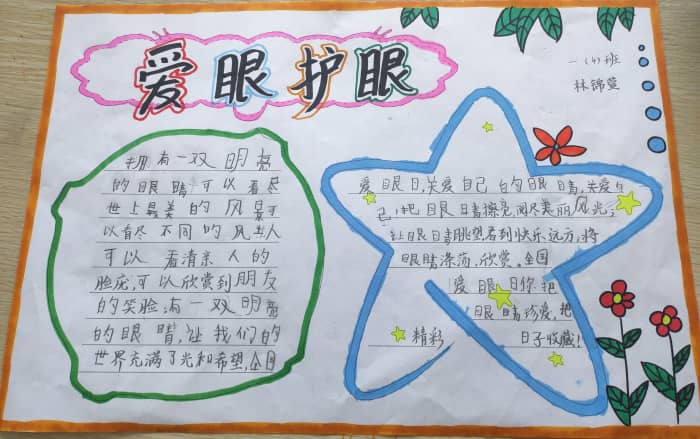 中小学生爱眼护眼手抄报图片 11张爱眼护眼手抄报