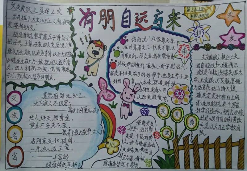 有朋自远方来手抄报图片 12张读书手抄报