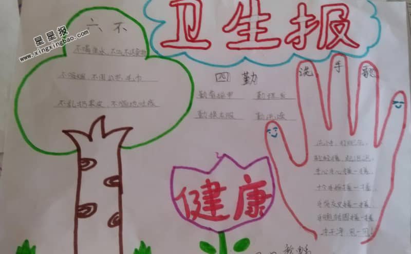 六年级卫生手抄报图片 14张卫生手抄报