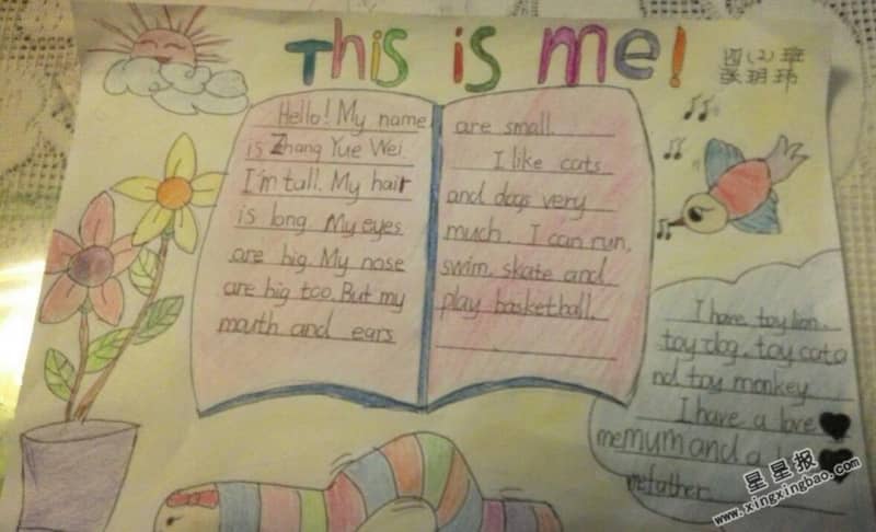 Thisisme英语手抄报图片 11张英语手抄报