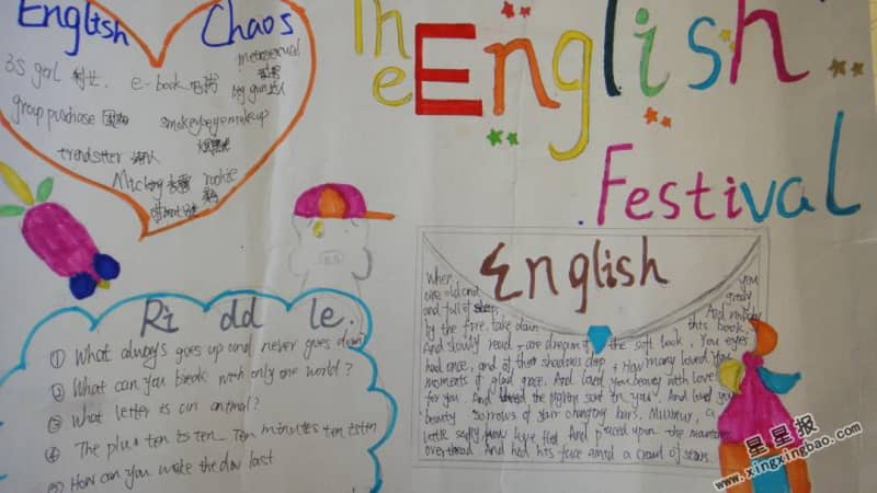 小学六年级English手抄报 15张英语手抄报