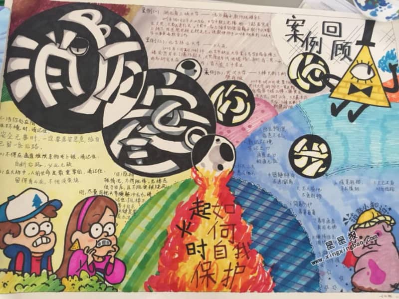 消防安全你我他手抄报图片 9张消防安全手抄报