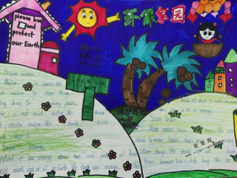 环保家园手抄报图片 9张环保手抄报