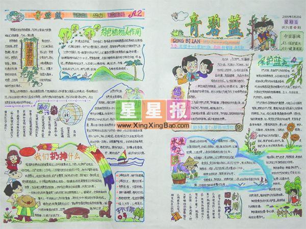 小学生环保手抄报版面设计图欣赏 12张环保手抄报
