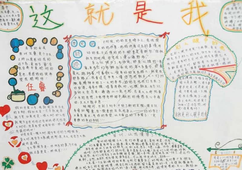 小学生自我介绍手抄报，自信让你更美丽 15张自我介绍手抄报