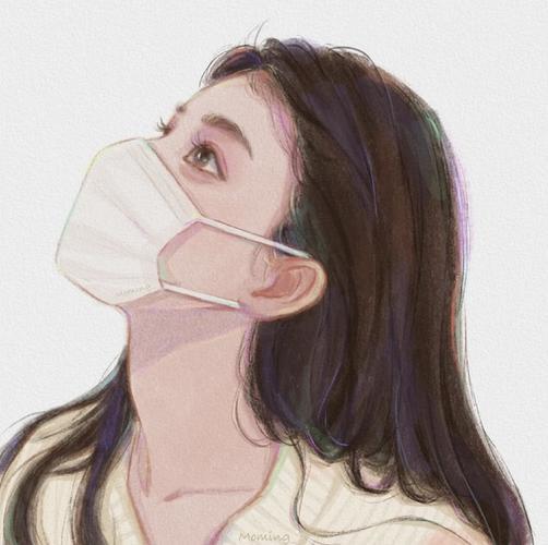 头像女口罩图片大全2022 头像女口罩图片可爱 20张