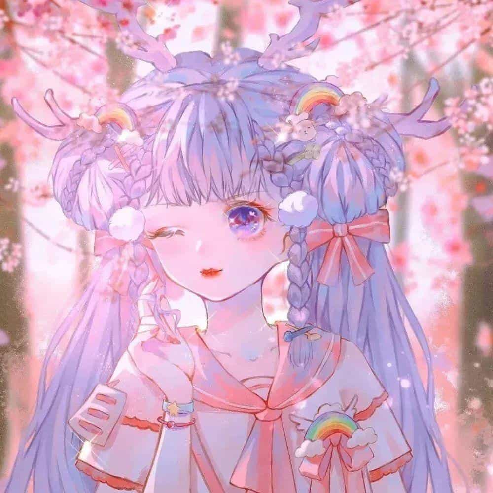 一人一张好看的姐妹头像图片2022最火爆动漫版 8张