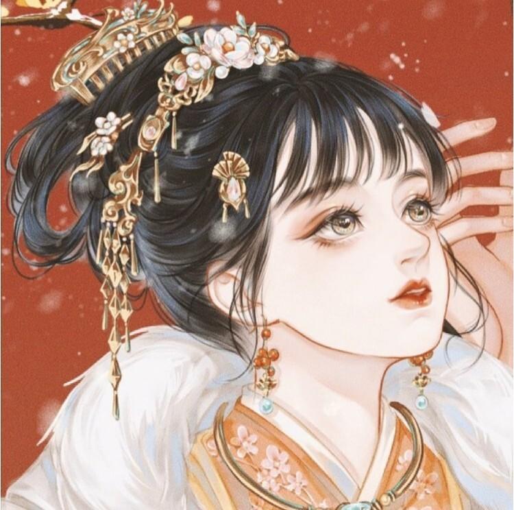 元旦情侣头像动漫图片大全2023|元旦喜庆情侣头像动漫个性可爱 20张