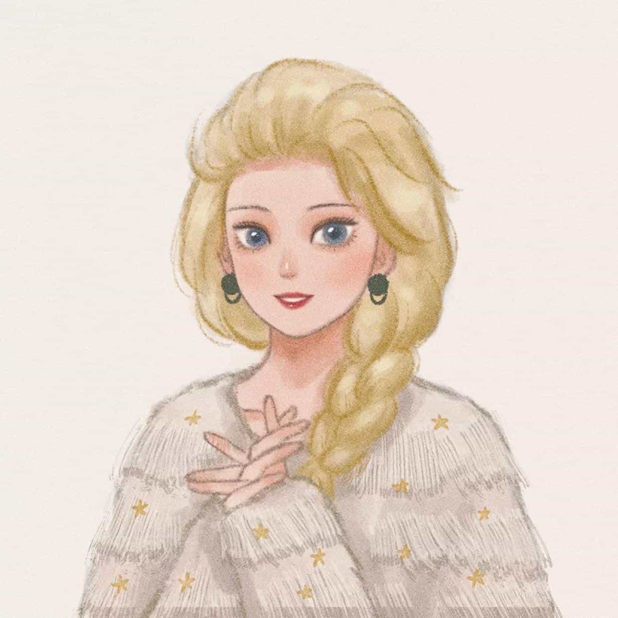 2022圣诞专属头像图片|迪士尼公主们祝你圣诞快乐 9张