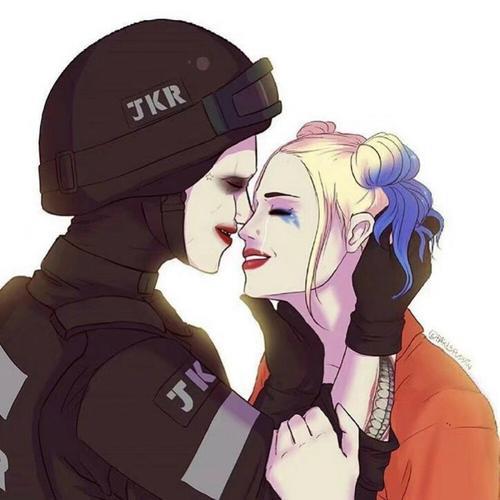 哈莉奎茵小丑情侣头像 女小丑哈莉奎茵图片头像 16张