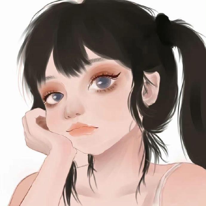 钉钉头像图片|好看的插画女生头像高冷甜酷系列图片 8张