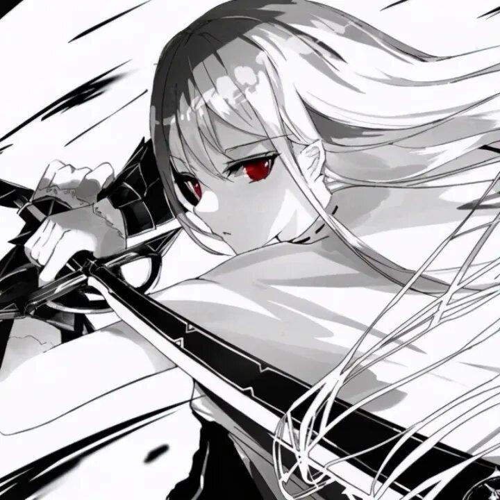 高冷超拽黑白动漫图片女头|漫画女生头像高冷霸气图片 11张