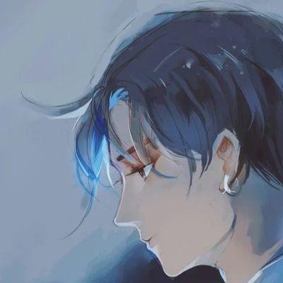 伤感动漫男生头像图片大全 伤感动漫男头像黑白图片 20张