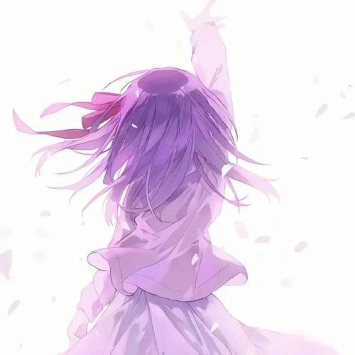 女生头像冷酷紫色系列 女生头像冷酷霸气帅气图片 20张