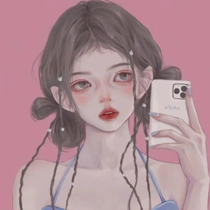 ins高级质感动漫女生头像图片2023新款合集 8张