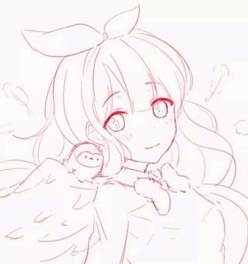 动漫头像女简笔画 动漫头像简笔画图片大全可爱 20张