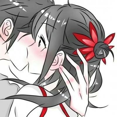 情侣头像超甜接吻两人 情侣头像超甜接吻两人图片大全 22张